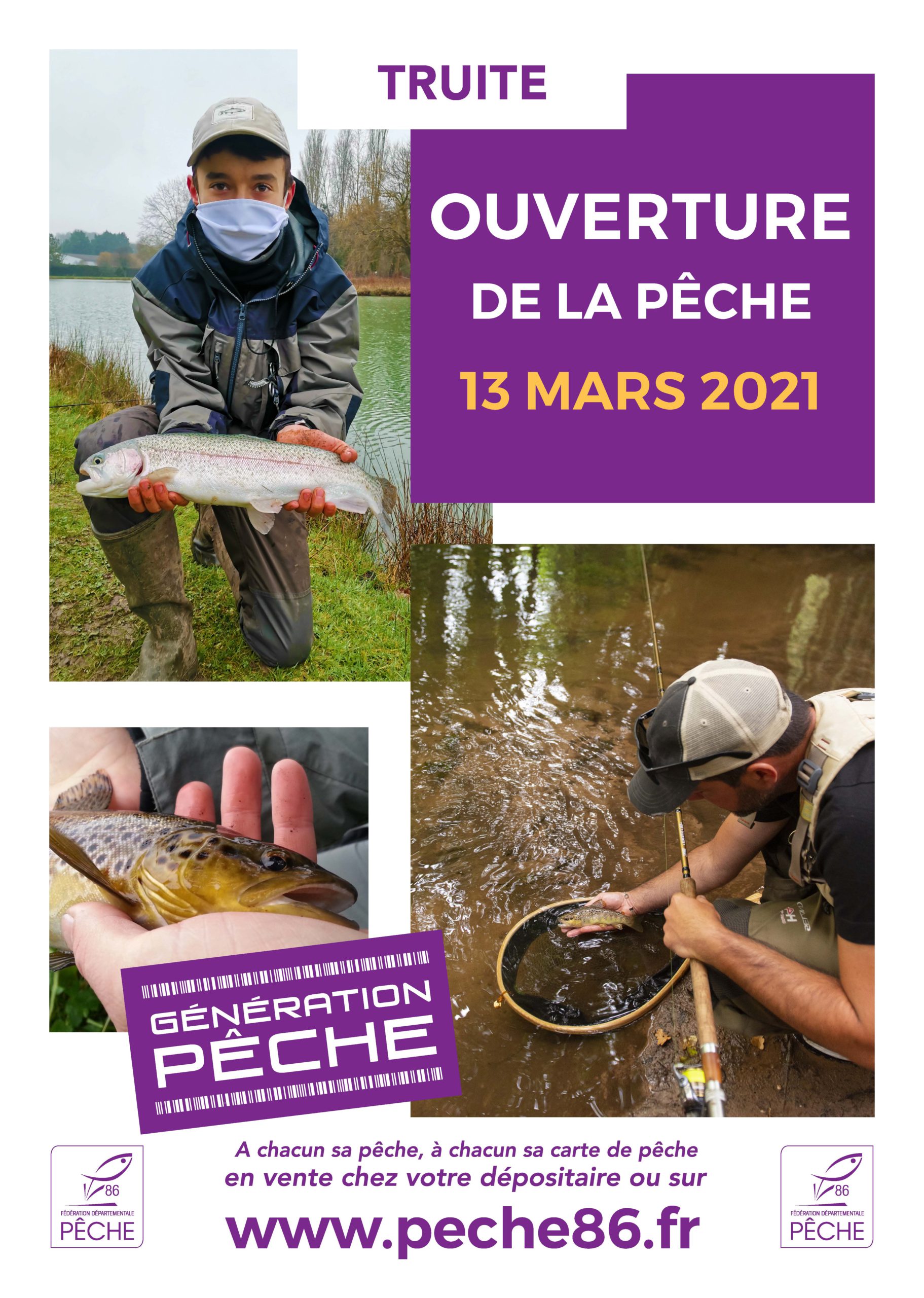 L’ouverture de la pêche à la truite approche ! Pêche 86